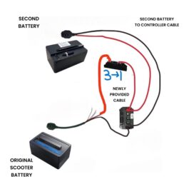 NIU Scooter Extra Range and Performance Dual Battery Accessory