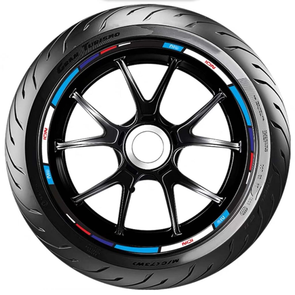 Scooter Wheel Sticker Waterproof Reflective | EScootParts