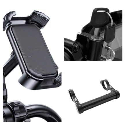 Handlebar Extender + Helmet Lock + Phone Holder Bundle - Image 2