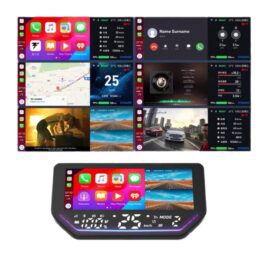 NIU / Segway Scooter Apple CarPlay / HiCar Dashboard (NFC Start, Voor- en Achtercamera’s & Bandenspanningscontrole)
