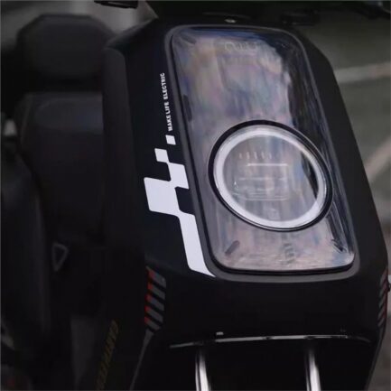 NIU NQIX Scooter Racing Grid Sticker Set – White / Black / Red - Image 4