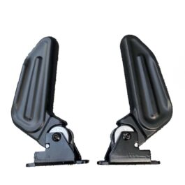 NIU N1 / N1S / NQI Carbon Retractable Foot Peg Upgrade – Hydro-Dipped Carbon Fiber | Purple | Gold Foil