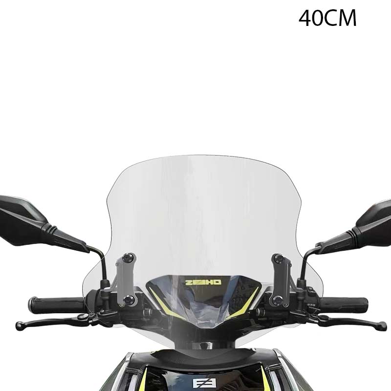 ZEEHO AE6 / AE8 Front Windshield – Transparent | Smoke Grey – 35cm | 40cm | 45cm | 50cm | 55cm - Image 3