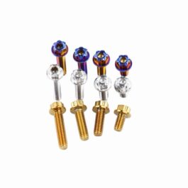 Universal Electric Scooter Front Fender M6 Hex Bolt Screws – (Burned, Gold, Steel)