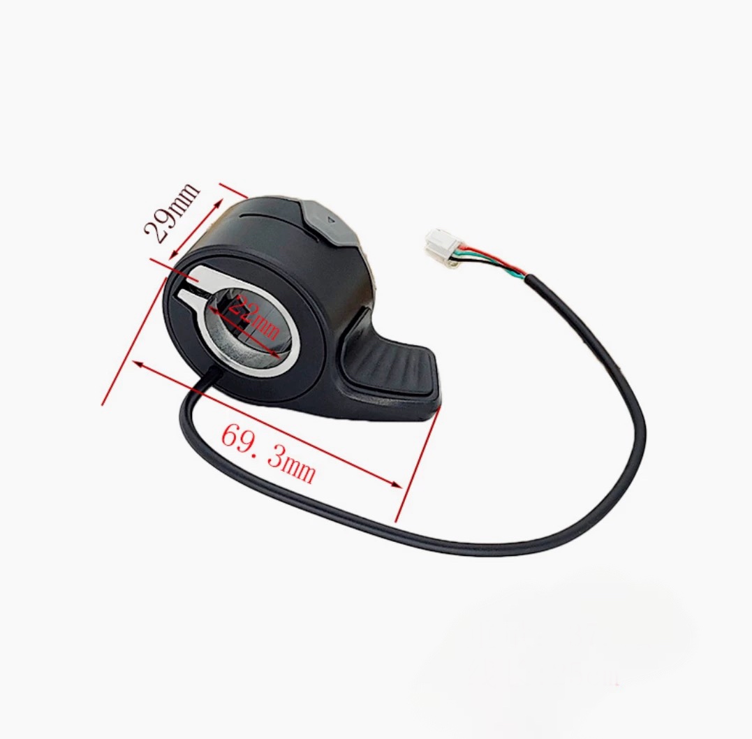 NIU KQi thumb throttle dimensions