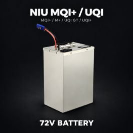NIU MQI+ / M+ / UQI GT / UQI+ Extended Range and Performance Snellaadbatterij – 72V (100-160KM bereik) (10 Charger)